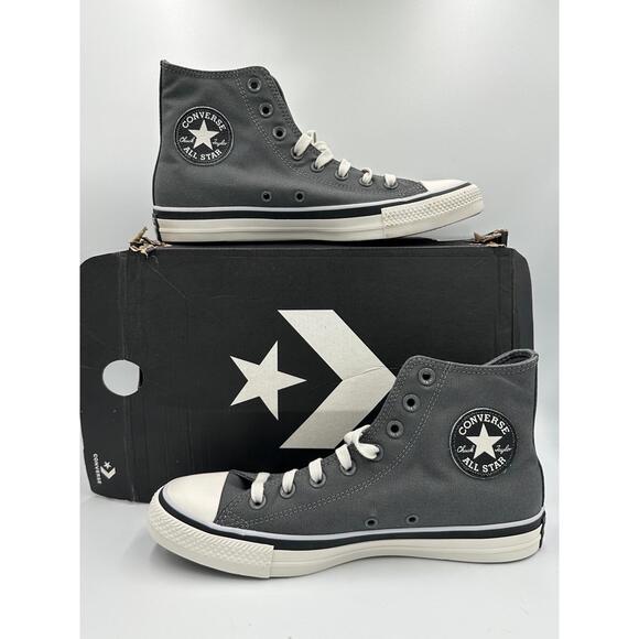 Converse Other - Converse All Star High Top Sneakers in Charcoal Gray & White